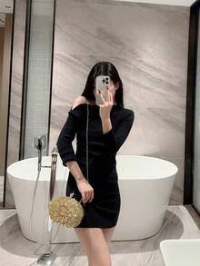 One Pcs Gold Rhinestone Sunflower Evening Bag.Women's Clutch For Party, Club, Wedding. Valentine's Day Gift Love Holiday Date Rhinestone Women Luxury Clutch Evening Bag Wedding Crystal Ladies Cell Phone Pocket Purse Female Wallet For Party Quality Gift, Elegant Prom Bag - 金色 - 查看 9