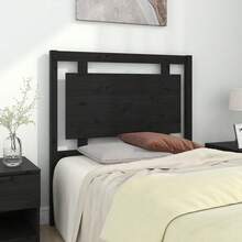 Testiera vidaXL nera 95,5x4x100 cm in legno massello di pino - Multicolore - Visualizzare 1