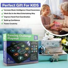 Tapete de baile, mezclador electrnico de baile con ritmo de ritmo, juego de almohadilla de baile para nias y nios, regalo de Navidad/Festival/cumpleaos para nios, msica integrada, 24 niveles de - 1 jugador - Ver 3