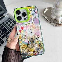 Bladee -333 Drain Gang Album Phone Case IMD Color Silver Shell For  16 15 14 13 12 11 Pro Max Plus.Christmas Accessories.Basic Phone Cases. Fashion Phone Cases.  17 Pro Case. Stocking Stuffers. Hot-Selling Phone Cases. Christmas Phone Case. - z4 - 查看 3