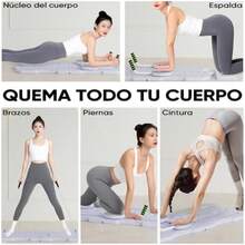 Tabla de Pilates Multifuncional Tablero Plegable con Cuerda de Tracción y Accesorios para Abdominales, Entrenamiento en Casa, Ejercicios de Fuerza y Yoga(negro) - Multicolor - Ver 3