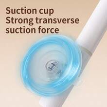 1pc Extra Large & Thick Suction Cup, No Drilling Required, Removable & Movable Vacuum Grab Bar, Suitable For Bathroom, Bedroom, Living Room Wall, Glass Door, Toilet Safety Railing - Fits 6 Scenarios