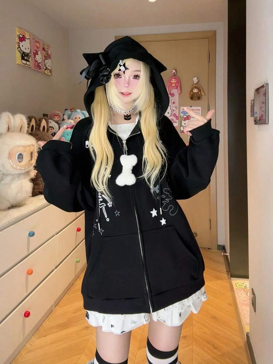Women Sweatshirts & Hoodies - Black - View 1