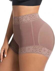 1 Pc Women's Slimming Waistband High-Waisted Leggings With Silicone Grip For Daily Wear And Other Occasions - 淡紫色 - 查看 4