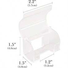 - Juego de 2 soportes para maquinilla de afeitar con cubierta para pared de ducha, organizador de afeitadora autoadhesivo, ganchos de plstico compatibles con 5 Proglide, Classic - Transparente - Ver 2