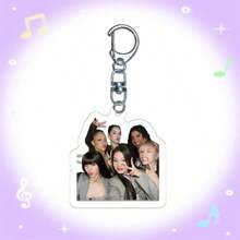 KATSEYE Keychain, Kpop Fans Merch Goods, 2D Acrylic Keychain, Concert Fangoods, Halloween & Christmas Gifts, Small Gifts, Collectibles - Multicolor - View 10