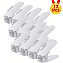 50pcs Adjustable Shoe Rack - Plastic Multi-Tier Shoe Shelf With Transparent Plastic Dividers, Space-Saving Design For Entryway, Closet And Bedroom - Easy Assembly, No Tools Required, Shoe Organizer Rack, Saves Closet Space, Minimalist Shoe Rack, Sturdy Structure - Multicolor - View 2