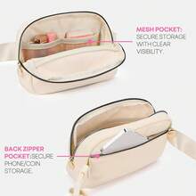 Initial Fanny Pack For Girls, Birthday Gifts For 4 5 6 7 8 9 10 11 12 13 Teen Girl - Cute Personalized  Stuff - Cream A - Màu be - Xem 6