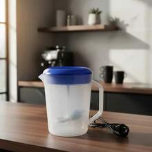 1 Pieza Tetera Electrica Jarra Hervidor De Agua Jarra De Plastico Con Resistencia Jarra Con Capacitad De 1 Litro - Multicolor - Ver 1
