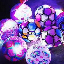 Pelota con LUZ LED para niños, juguete de fútbol luminoso, baloncesto, fútbol hinchable, luz LED intermitente, accesorios de fiesta sensorial novedosos, pelotas desinfladas - Multicolor - Ver 5