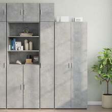 Armoire murale vidaXL en gris béton 30x42,5x40 cm, matériau à base de bois - Multicolore - Voir 3