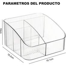 huOrganizador de MaquillajeOrganizadores para Cosméticas Acrilicos Transparente de Gran Capacidad Soportes para Maquillaje Caja de Almacenamiento de Joyería Para Cuidado de Piel Estuche para Baño220 - Transparente - Ver 2