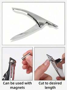 Grace1pc Nail Tip Cutter Clipper - 銀色 - 查看 3