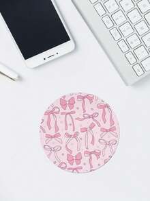 3-Piece Cute Mouse Pad Set: Round Office Mouse Pad, Mini Travel Mouse Pad (With Non-Slip Rubber Base), And Laptop Office Rubber Mouse Pad, Suitable For Men And Women. Applicable For Office, Home, Study And Gaming. Size: 20*20*0.2cm - Multicolor - View 4