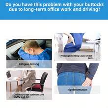2025升级版单件装硅胶蛋形坐垫，汽车蜂窝坐垫，家用/车载两用冰垫，久坐减压坐垫，透气防滑蜂窝纹理臀垫，适用于汽车驾驶座、办公椅、家用沙发，四季皆宜，缓解背部和臀部疲劳
