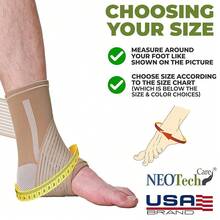 NeoTech Care Adjustable Ankle Support Brace (Gray, Size S, 1 Unit) - Màu be - Xem 8
