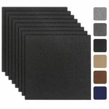 Self-Adhesive, Non-Slip, Reusable, Waterproof, Suitable For Living Rooms And Bedrooms. Blue Carpet Tiles, Tear-Off Adhesive, With Backing, For Use On Floors. Suitable For Kitchens, Bathrooms, And Bedrooms. Non-Slip, Tear-Off Adhesive Carpet Tiles With Backing. 10 Pieces Per Pack. - Multicolor - View 9