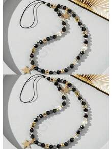 1pc/2pcs Gorgeous Star Lanyards For Your Phone Case - The Perfect Beaded Bracelet Accessory Choice - Multicolor - View 24