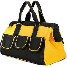 Bolsa De Herramientas, Boca Ancha, Bolsa De herramientas Con Correa Ajustable Para El Hombro, Organizador De Bolsa De Herramientas, Bolsa de Almacenamiento Grande a Prueba de Agua (13 pulgadas) - 13 pulgadas - Ver 8