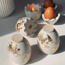 2pcs DIY Crystal Epoxy Resin Mold, Egg Shaped Storage Box Mold, Jewelry Box Candle Holder Mold, Easter Egg Storage Box Decor, Silicone Mold - Silicone Mold - View 6