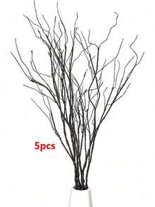 1 件/3 件/5 件 - 逼真卷曲柳树枝装饰性干燥人造树枝,29.53 英寸假可弯曲木棍复古藤蔓/茎 DIY 绿植植物工艺花瓶家居花园酒店农舍装饰情人节家居装饰,春天树枝,人造弯曲配件,春天树枝配件 - 黑色 - 查看 12