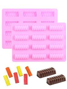 12-Cavity Candy Bar, Chocolate, Pudding, Cotton Candy Mold, DIY Kitchen Nut Candy, Milk Cream Cake Mold
