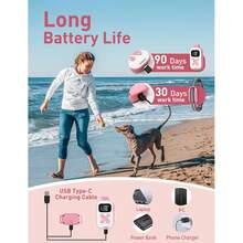 Collar de vibración de 2800 pies para perros pequeños, medianos y grandes, collar de entrenamiento para perros sin descarga eléctrica, collar de perro con vibración y pitido con control remoto