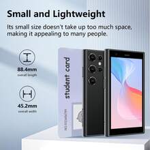 [Black Smartphone] Christmas Pocket Treasure 3G Mini Phone, Lightweight, 1000mAh, 2MP Front + 5MP Rear. Download Apps Via Wifi. Best Gift For Student, 3.0in Small Screen Phone. With Phone Case & Screen Protector. Complimentary Pink / Blue Mini Fan. - 淺粉紅色 - 查看 3
