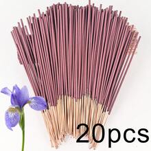 20/55/100/181 buc Bețișoare de tămâie cu iris, Bețișoare parfumate violet-roșu de înaltă calitate, Tulpină de bambus de 22 cm, Material artificial din lemn, Parfum floral, Potrivite pentru casă, camping, curte, piscină și activități în aer liber - Purificare și relaxare a aerului, Decor de sărbători, Cadou pentru cupluri și prieteni