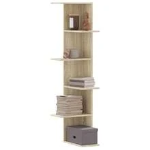 Mensola angolare vidaXL realizzata in rovere Sonoma, legno ingegnerizzato - Multicolore - Visualizzare 1