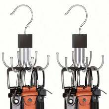 2 Pieces Of Six Cw Rotating Multifunctional Hooks: Clos, Hats, Scarves, Wardrobe Storage Hooks - Door Hooks - Bag Hooks - Woon Polished Surface Hooks - 1 - View 8