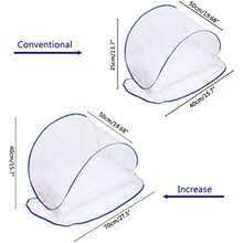 Keenso Mosquiteros para Camas de Bebé, Mosquitera Plegable para Ropa de Cama, Camping, Viajes, Patio(S) - Multicolor - Ver 4