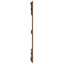 Tête de lit murale vidaXL, brun miel, 127,5 x 3 x 90 cm, en pin massif - Multicolore - Voir 5