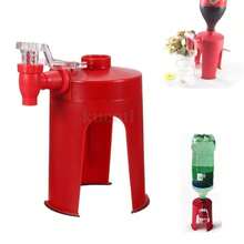 Dispensador refresco despachador refill bebidas gaseosas inversor dispositivo servir refrescos fácil uso cocina - Rojo - Ver 4