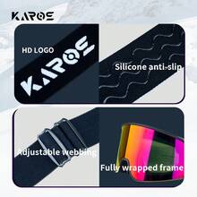 KAROS New Stylish Ski Goggles, Professional Outdoor Snow Anti-Fog Dual-Lens Myopia Protective Glasses - Multicolor - View 4