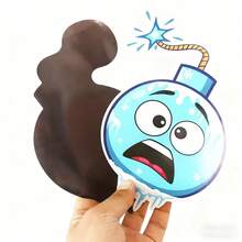 Quixorblex 19/33PCS Cartoon Popcorn Magnetic Sticker Set, Bomb & Pizza Shape Erasable Magnetic Game Props, Reusable Bulletin Board Decorations, Classroom & Party Decoration Accessories For Classroom Bulletin Board - Multicolor - View 10