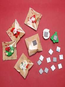 50 pezzi Magneti da frigo natalizi in resina, Babbo Natale, Pupazzo di neve, Albero di Natale, Regali natalizi, Lavorazione durevole, Decorazioni invernali, Temi natalizi, Magneti stagionali in confezione, Decorazioni natalizie, Disegni di pupazzi di neve, Disegni di Babbo Natale, Magneti fatti a mano, Artigianato in resina, Decorazioni natalizi per il frigo, Acquirenti di regali, Acquirenti di Natale - Multicolore - Visualizzare 6