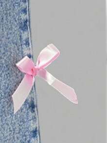 Áo thun ngắn tay cổ tròn in hình hoạt hình dành cho bé gái tuổi teen và quần dài denim. - trắng - Xem 5