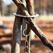 2/1set Outdoor Camping Grill Pot Holder Stainless Steel Tripod Stand With Adjustable Chain, Durable Metal Frame Portable And Foldable Camping Tripod For Outdoor Cooking Campfires And Hiking, Ideal For Adventurers, Easy Setup, Camping Gear - Multicolor - View 3