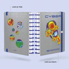 Iscool Smart Disc Notebook, 140 Sheets, Cyber Colors, M+ G+ - 銀色 - 查看 3