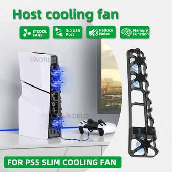 USB 3.0 Cooling Fan For P5 Slim Disc/Digital Game Console, Accessory For P5 Slim