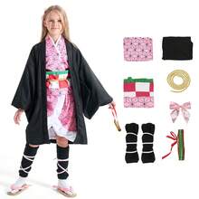 : Kimetsu no Yaiba Conjunto de Cosplay de - Peluca de Nezuko - Ver 2