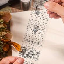 4 Rolls Inspirational English Tapes - Waterproof, Durable, And Vibrant Designs For Scrapbooking, Journaling, DIY Crafts, And Office Supplies - Perfect For Personal Expression And Creative Projects, Journaling Supplies Vibrant Notebook Tape Waterproof Notebook Tape - Inspirational English Tapes - View 3