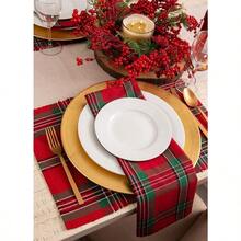 DII 100% Cotton Oversized Basic Everyday 18x18 Napkin Set of 6 Holiday Plaid - Cuadrosnavideos - Ver 5
