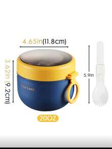 1 Set Including: 1pc Breakfast Cup With Lid & Spoon, 1pc Oatmeal Cup With Spoon, 1pc Salad Cup, 1pc Milkshake Cup, 1pc Dieting Cup, 1pc Oatmeal Box Lunch Bag, 1pc Lunch Bag, 1pc Sealed Oatmeal Container, 1pc Portable Breakfast Container, Random Colors, Reusable Breakfast Cups Suitable For Fruit, Pudding, Yogurt, Salad, Cereal, Milk, Soup Etc., Great For Home Kitchen, School, Office, Travel And Outdoor Picnic Back To School,School Supplies - Multicolor - View 3