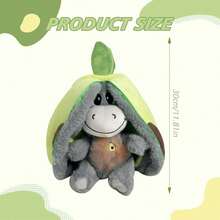 Breathing Stuffed Animal Plush Donkey Soothing Stuffed Animal For Anxiety Relief With Realistic Breathing Motion Calming Music Gentle Lights Ideal For Baby Adult And Relaxation - Xanh nhạt - Xem 7