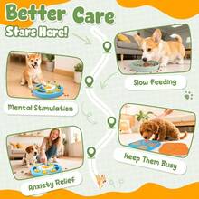 - Rounded Dog Enrichment Toys Set U2013 Keeps Dogs Busy With Mental Stimulation Slow Feeding, Includes Dog Lick, Puzzle Slow Feeder Bowl Boredom - 最初的 - 查看 4