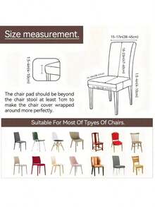 1/2/4/6件装新款弹力毛绒提花椅套，四季皆宜，可拆卸水洗，宠物友好，适用于厨房、餐厅、用餐区和家居装饰。