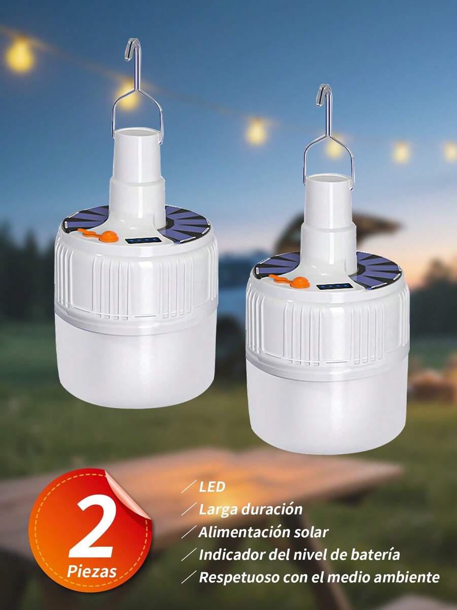 Portable Spotlights - White (2 Pieces) - View 1