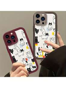Estuche de TPU hermoso, resistente a los impactos con cobertura completa de la lente para for  16 Plus - Multicolor - Ver 8